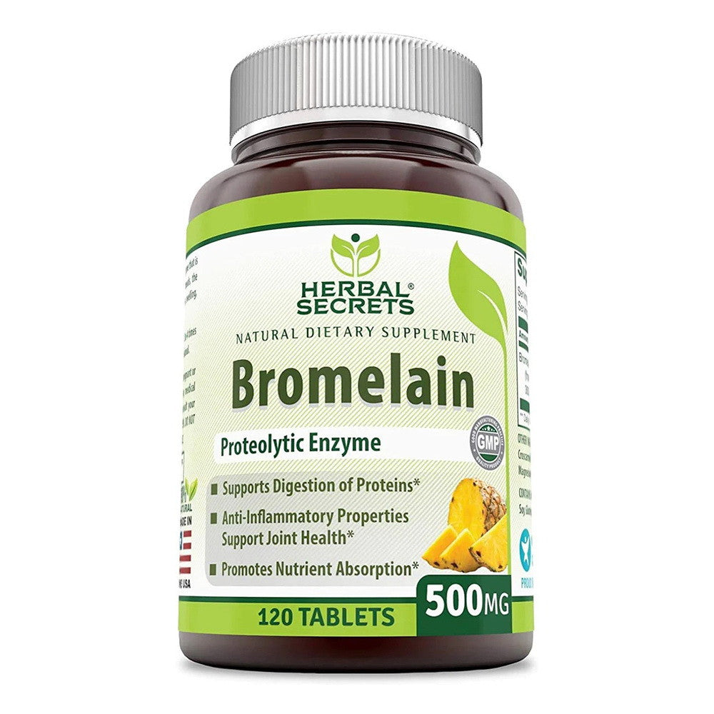 Herbal Secrets Bromelain 500 Mg 120 Tablets